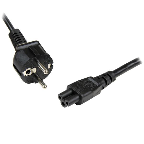 Laptop Power Cord – Schuko CEE7 Pin Wall Power Cord C5 Cloverleaf Cable