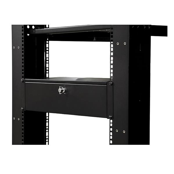 Startec Rack Lock StarTech.com 3U 9in Deep Rackmount Locking Storage Drawer – Transparent