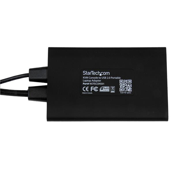 KVM Console to USB 2.0 Portable Laptop Crash Cart Adapter