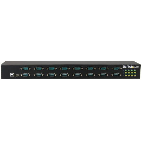 StarTech.com 16-Port USB-to-Serial Adapter Hub – Transparent