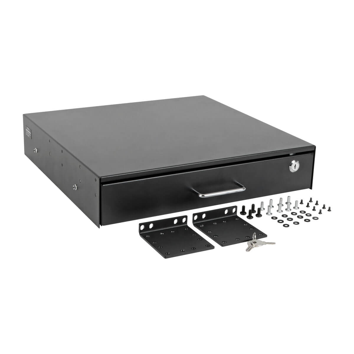 Tripp Lite SmartRack 2U Locking RackMount Storage Drawer Transparent
