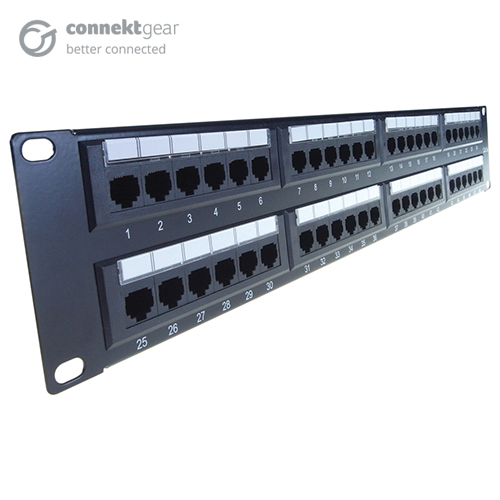 48 PORT IDC PATCH PANEL CAT 5 Transparent
