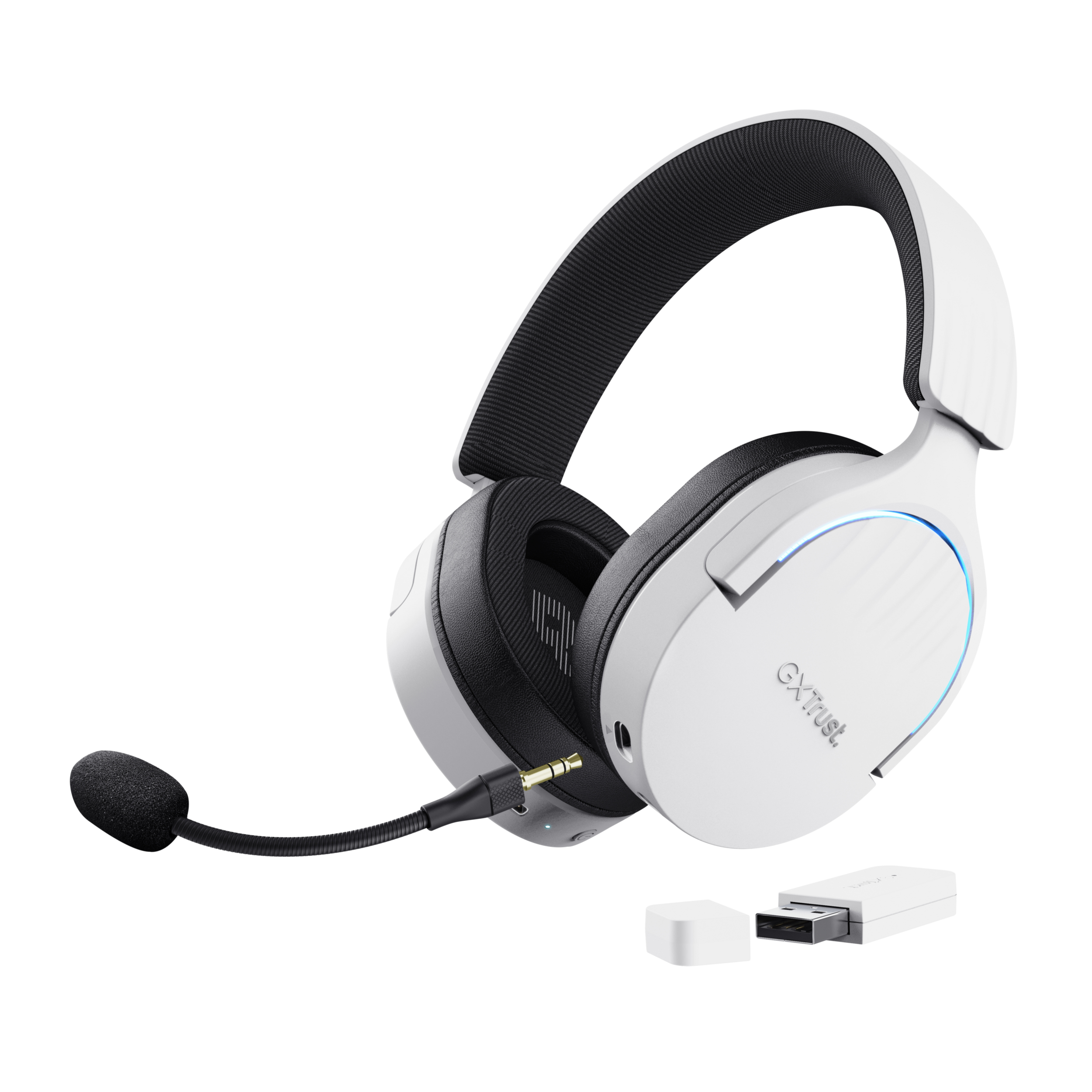 Trust GXT 491W FAYZO Headset Wired & Wireless Head-band Gaming USB Type ...