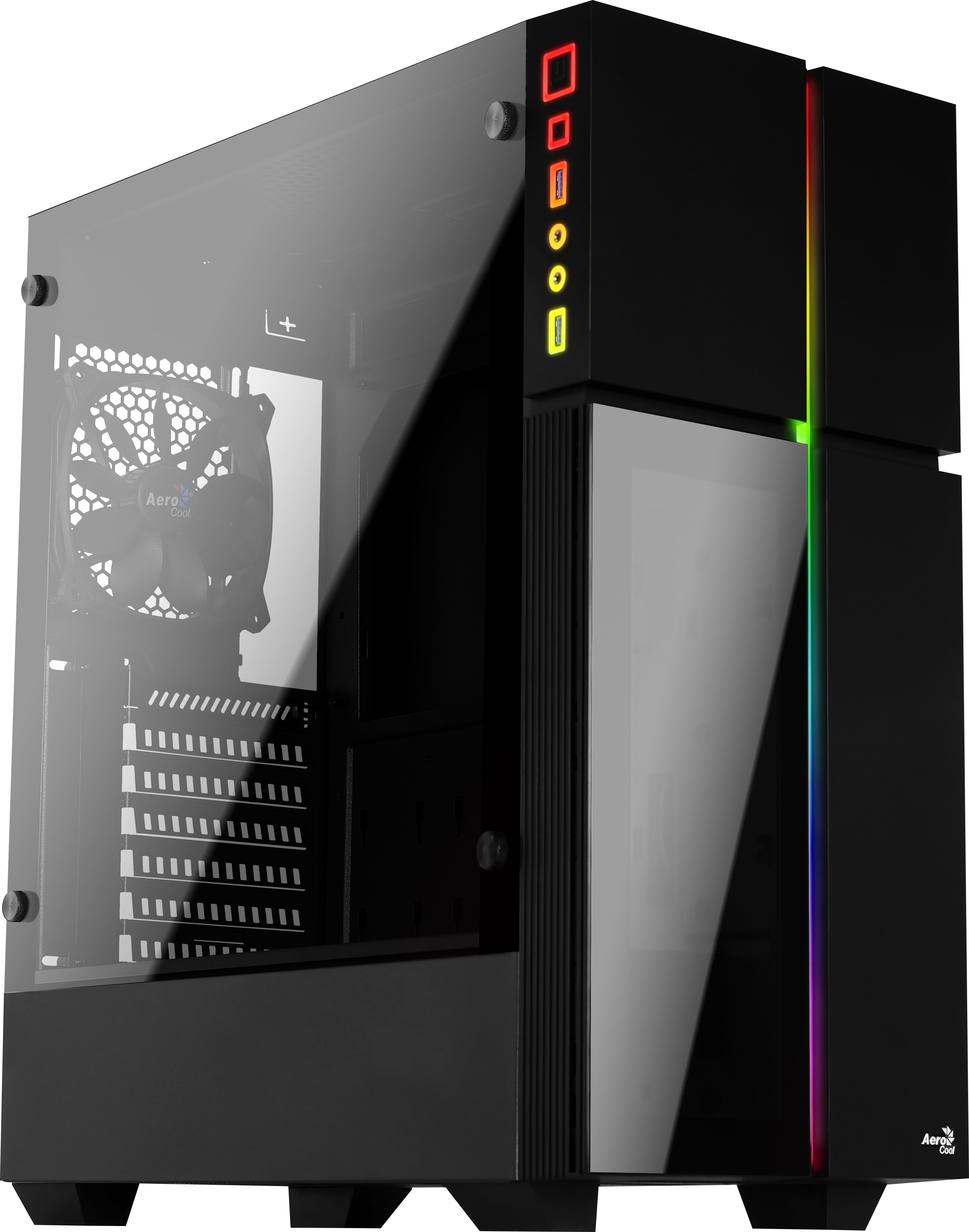 Aerocool Playa Glass Windowed Case – Transparent