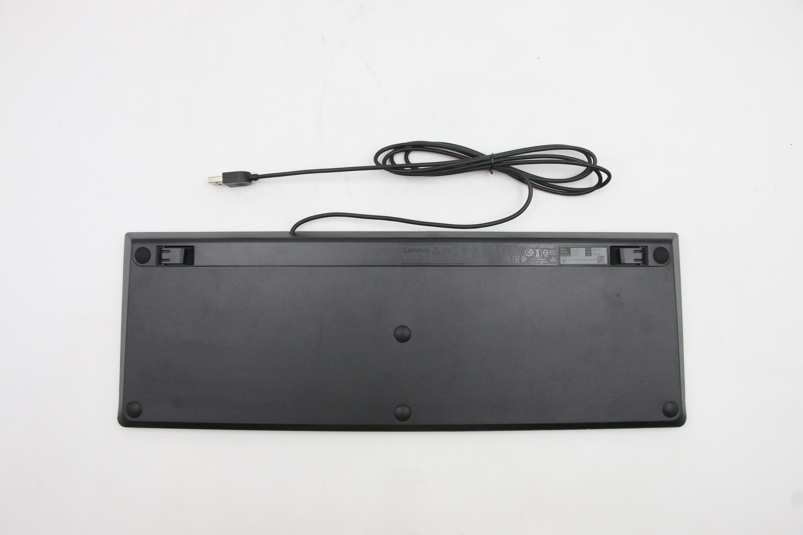 Lenovo USB Calliope keyboard Danish Black – Transparent