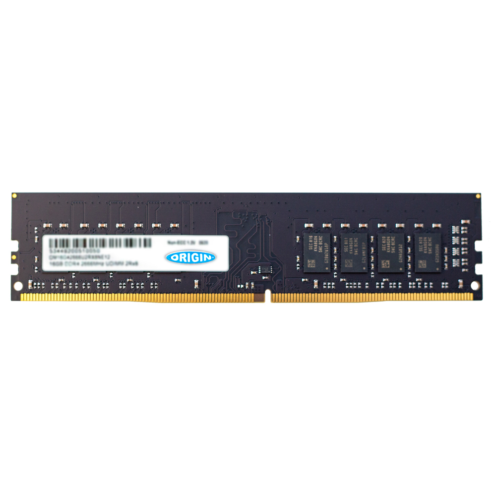 Origin Storage 16GB DDR4 2666Mhz UDIMM 2RX8 ECC – Transparent
