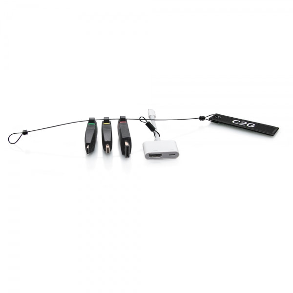 C2G Universal 4K HDMI® Adapter Ring with Color Coded Mini DisplayPort™, DisplayPort, USBC®, and