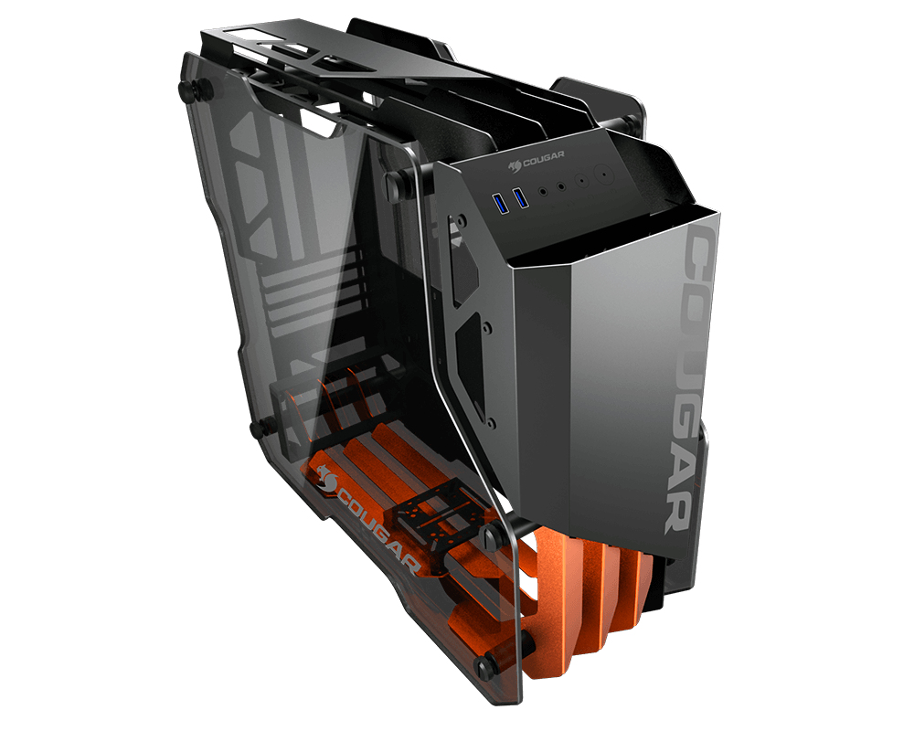 COUGAR Gaming Blazer Essence Mini Tower Black, Orange – Transparent