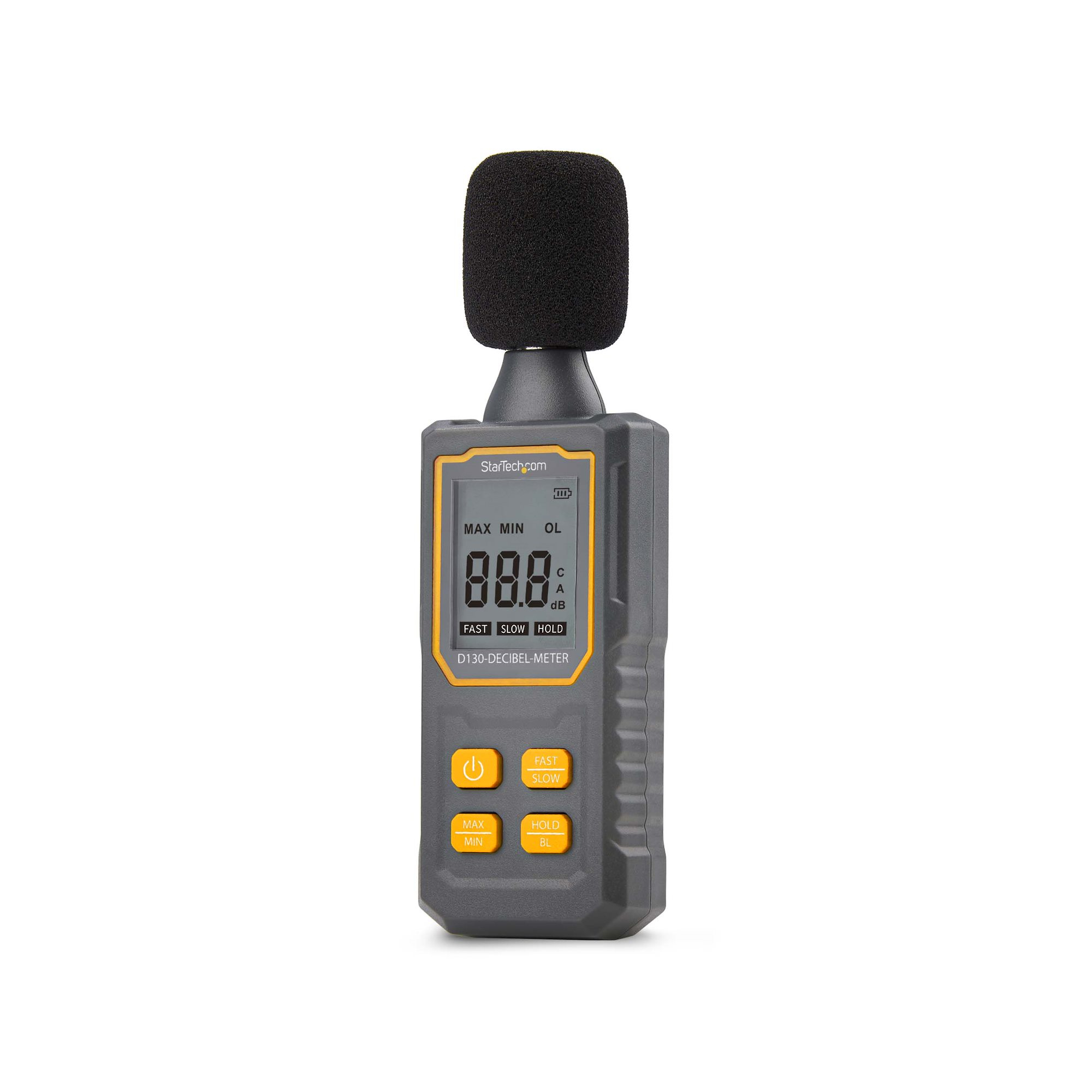 StarTech.com Handheld Digital Sound Meter w/Large LCD, Noise/Decibel ...