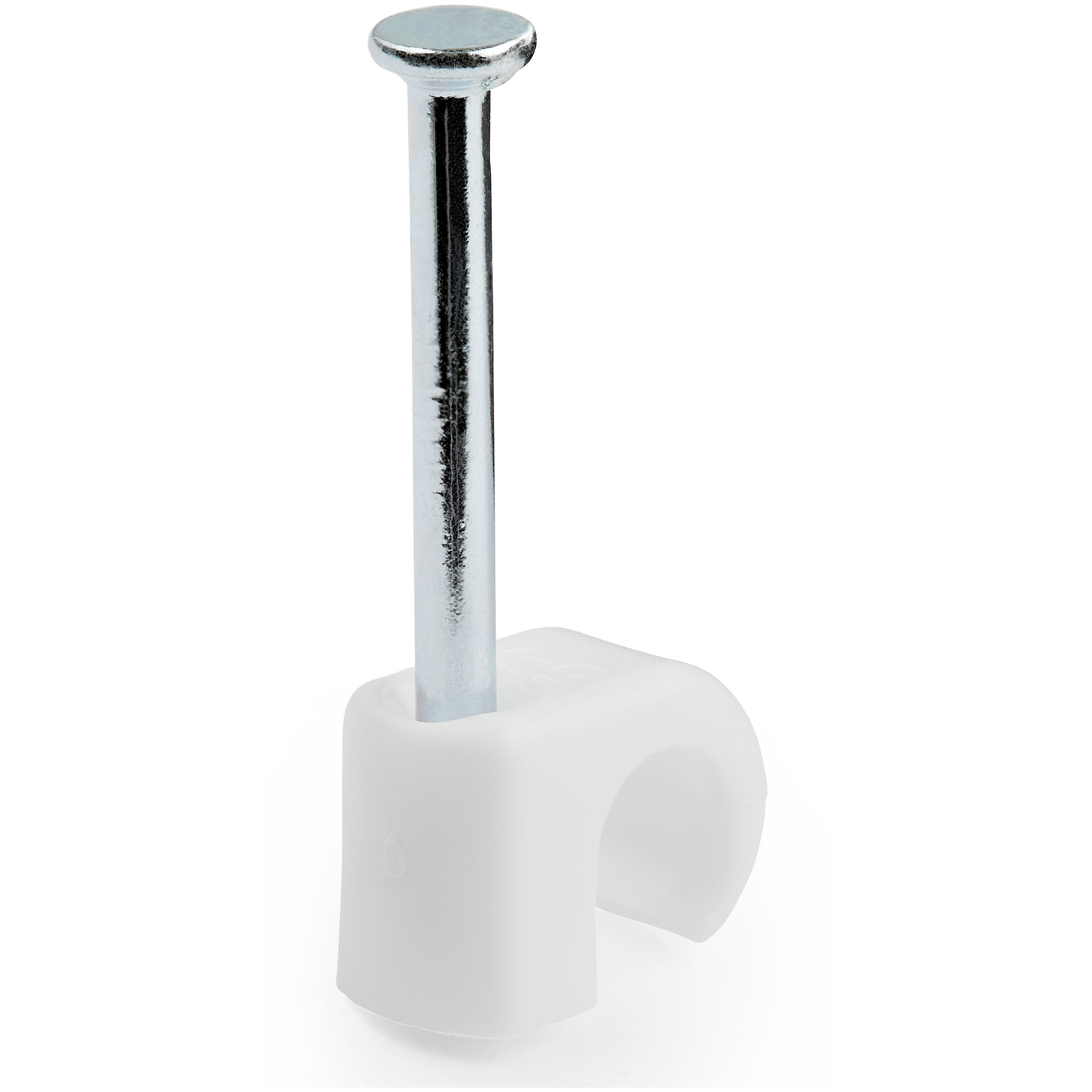 100 Pack Medium Cable Clips with Nail Reusable Nailin